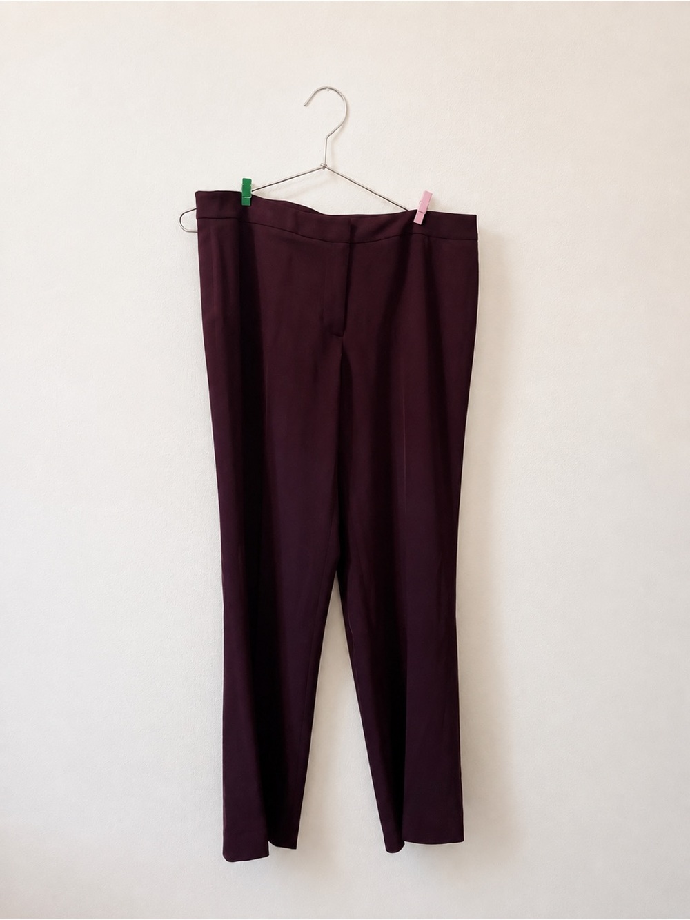 Calvin Klein Women’s Size 6 Eggplant Plum Purple Straight-Leg Dress Pants